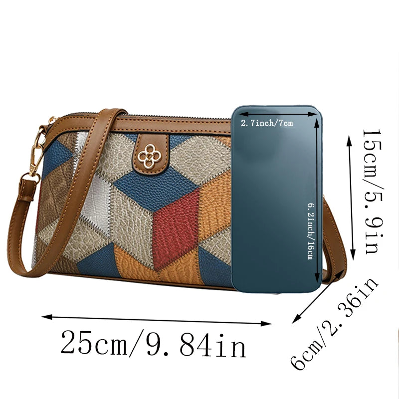Mini Ryggsäck Crossbody – unisex axelväska i färgblock