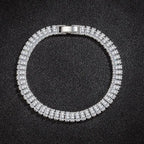 925 Sterling silver armband med kristaller