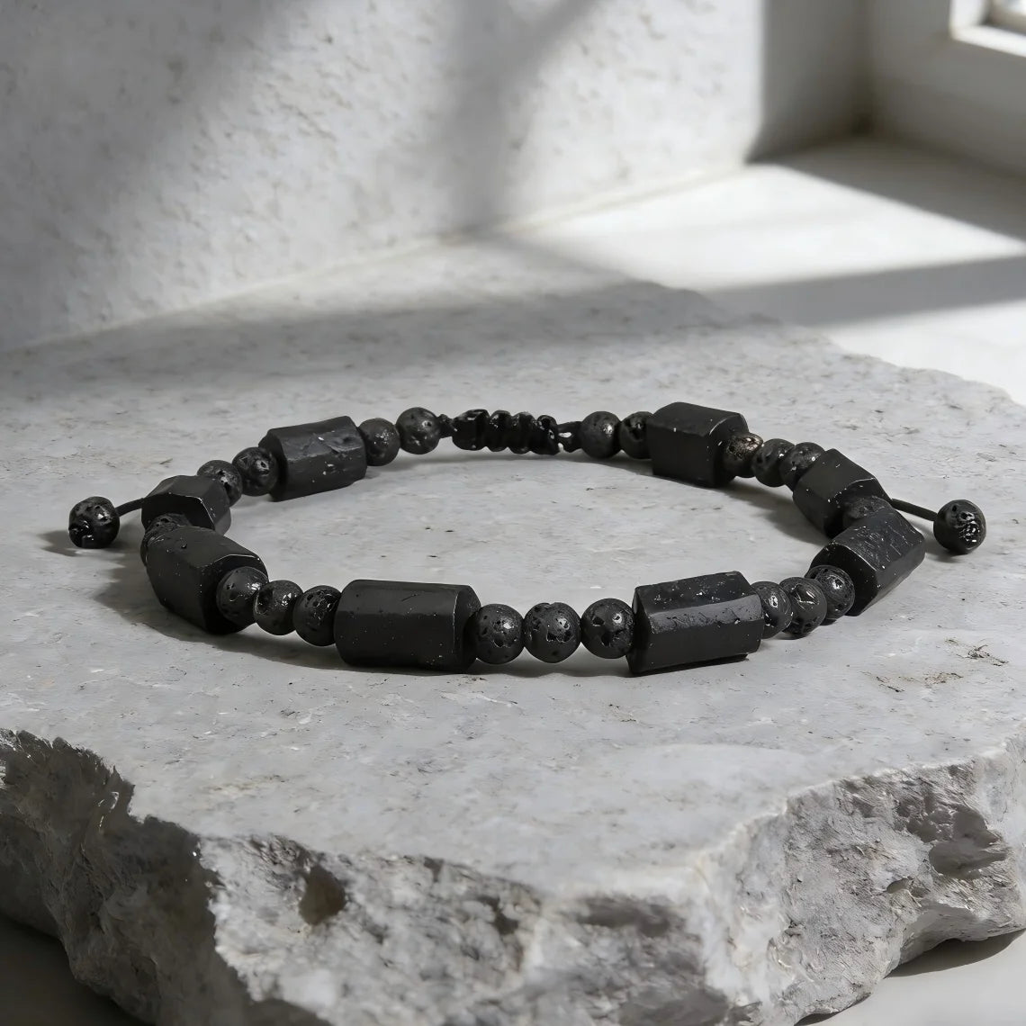 Svart turmalin armband – Naturligt stenarmband