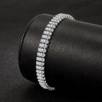 925 Sterling silver armband med kristaller