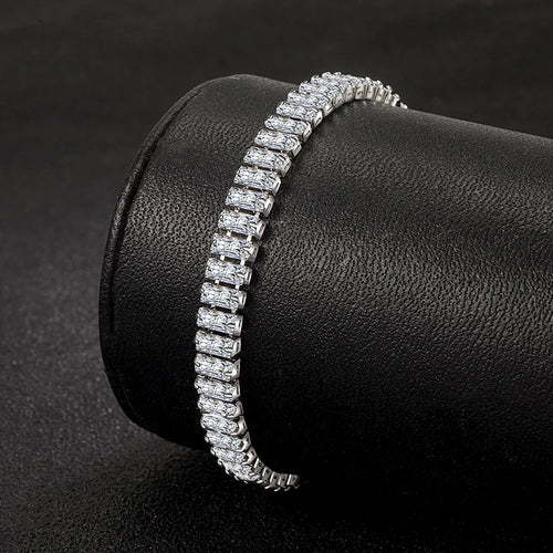 925 Sterling silver armband med kristaller