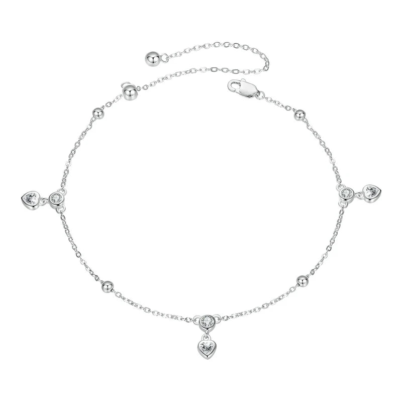 BAMOER fotlänk i äkta 925 sterling silver med ormkedja