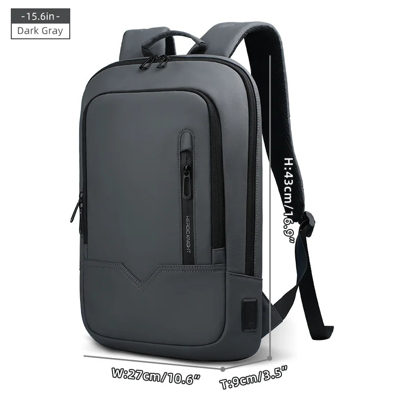 Heroic Knight slim datorryggsäck 15,6–17 tum med laddningsport