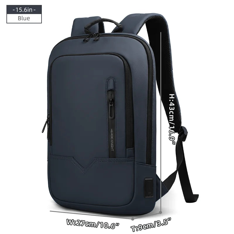 Heroic Knight slim datorryggsäck 15,6–17 tum med laddningsport