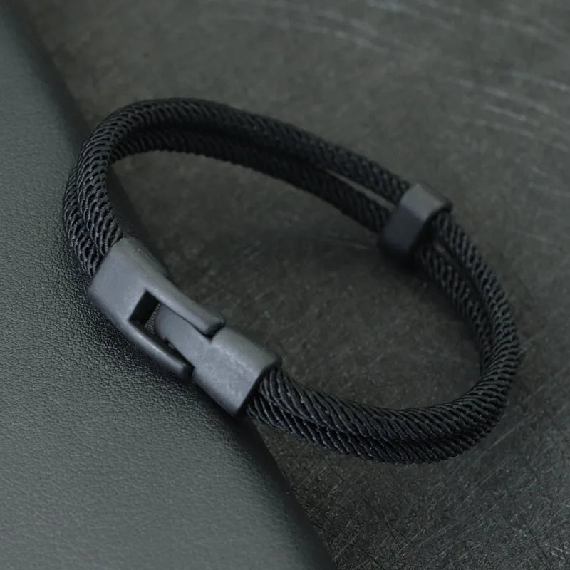 Rött Trådarmband Herr – Dubbellager