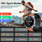 LIGE BW0664 smartwatch med Bluetooth-samtal och pulsmätning