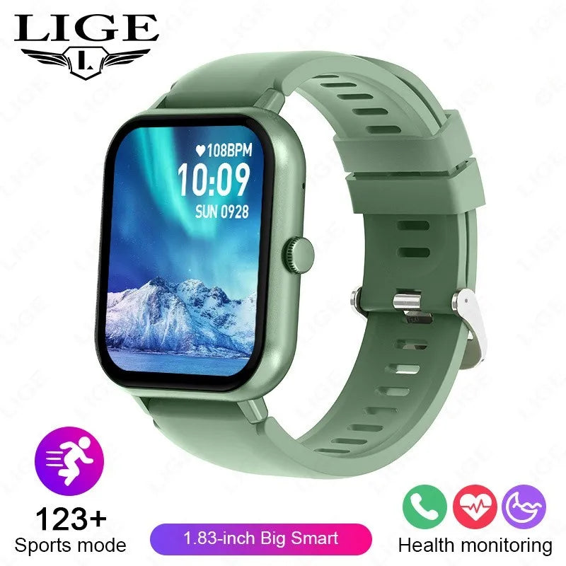 LIGE GPS Smartwatch 1.83” – 100+ sportlägen & Bluetooth-samtal