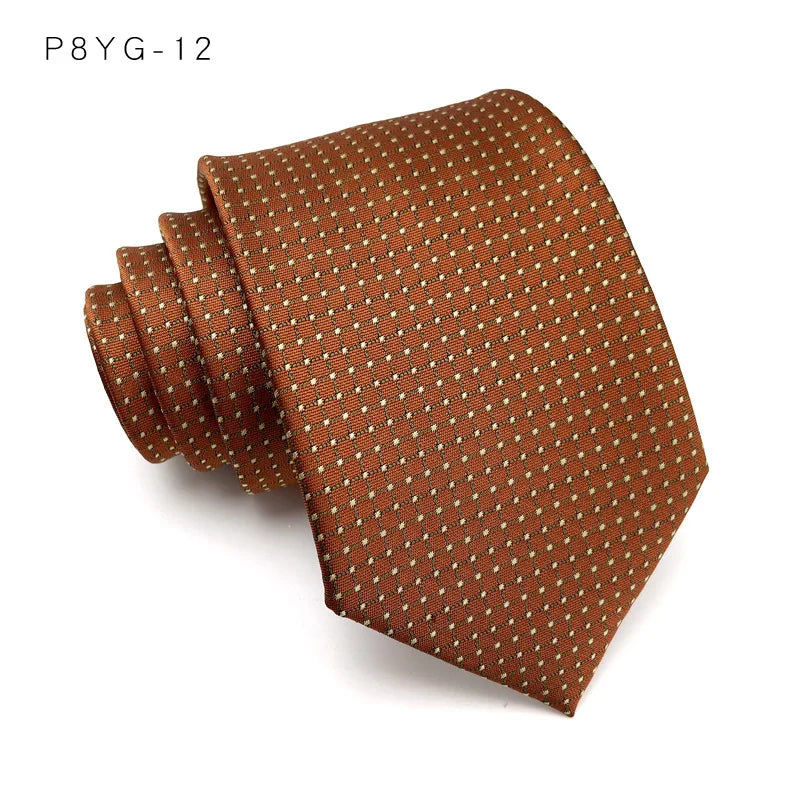 Slips herr 8 cm – prickig & rutig business