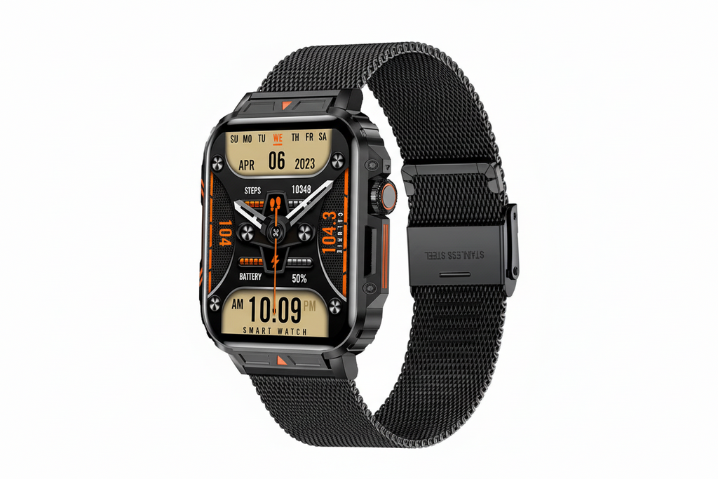 LIGE Smartwatch 1.95” – Bluetooth-samtal & fitness