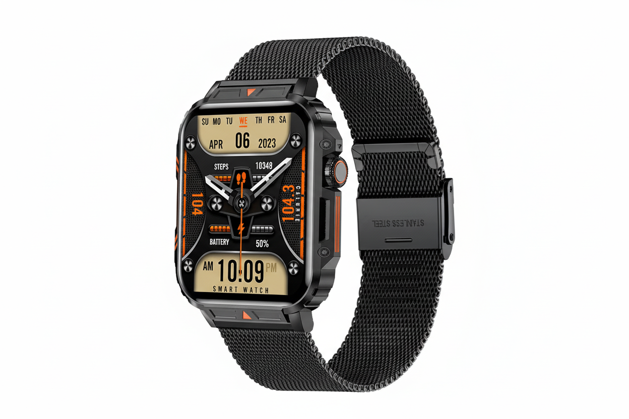 LIGE Smartwatch 1.95” – Bluetooth-samtal & fitness