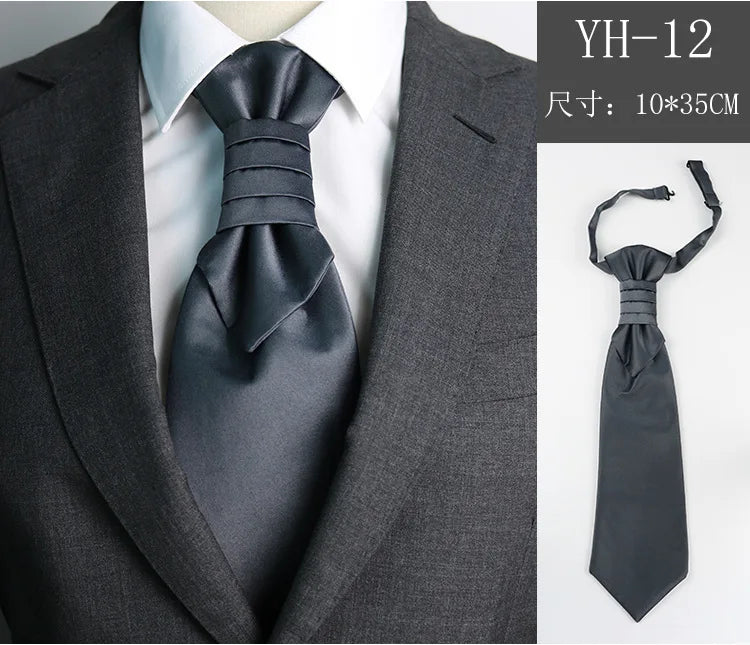 Bröllopsslips Herr – Vit/Svart elegant design