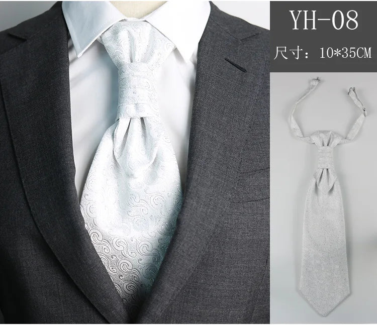 Bröllopsslips Herr – Vit/Svart elegant design