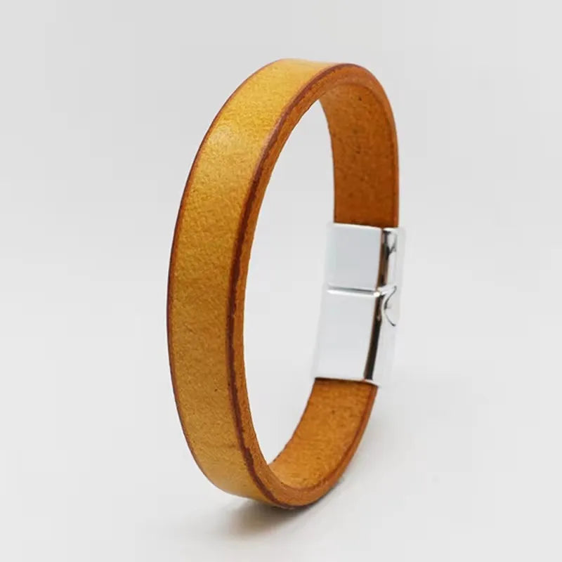 Läderarmband med magnetlås
