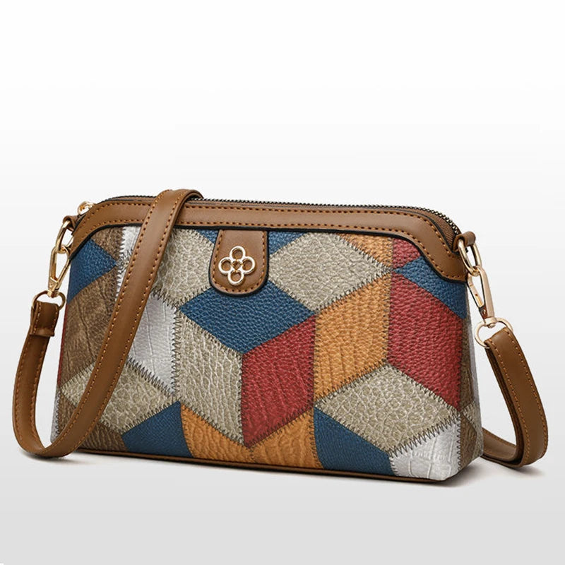 Mini Ryggsäck Crossbody – unisex axelväska i färgblock