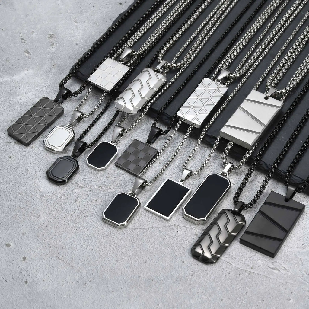 Dog Tag halsband herr – militärinspirerat hänge i rostfritt stål