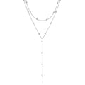 Halsband dam – dubbellager halsband med tofs i guldton