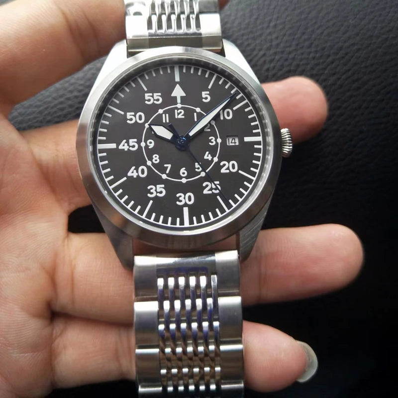 Automatisk Flieger pilotklocka herr – Miyota 8215 med safirglas