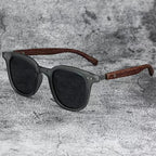 Retro Solglasögon Trälook – Polariserade UV400 Unisex