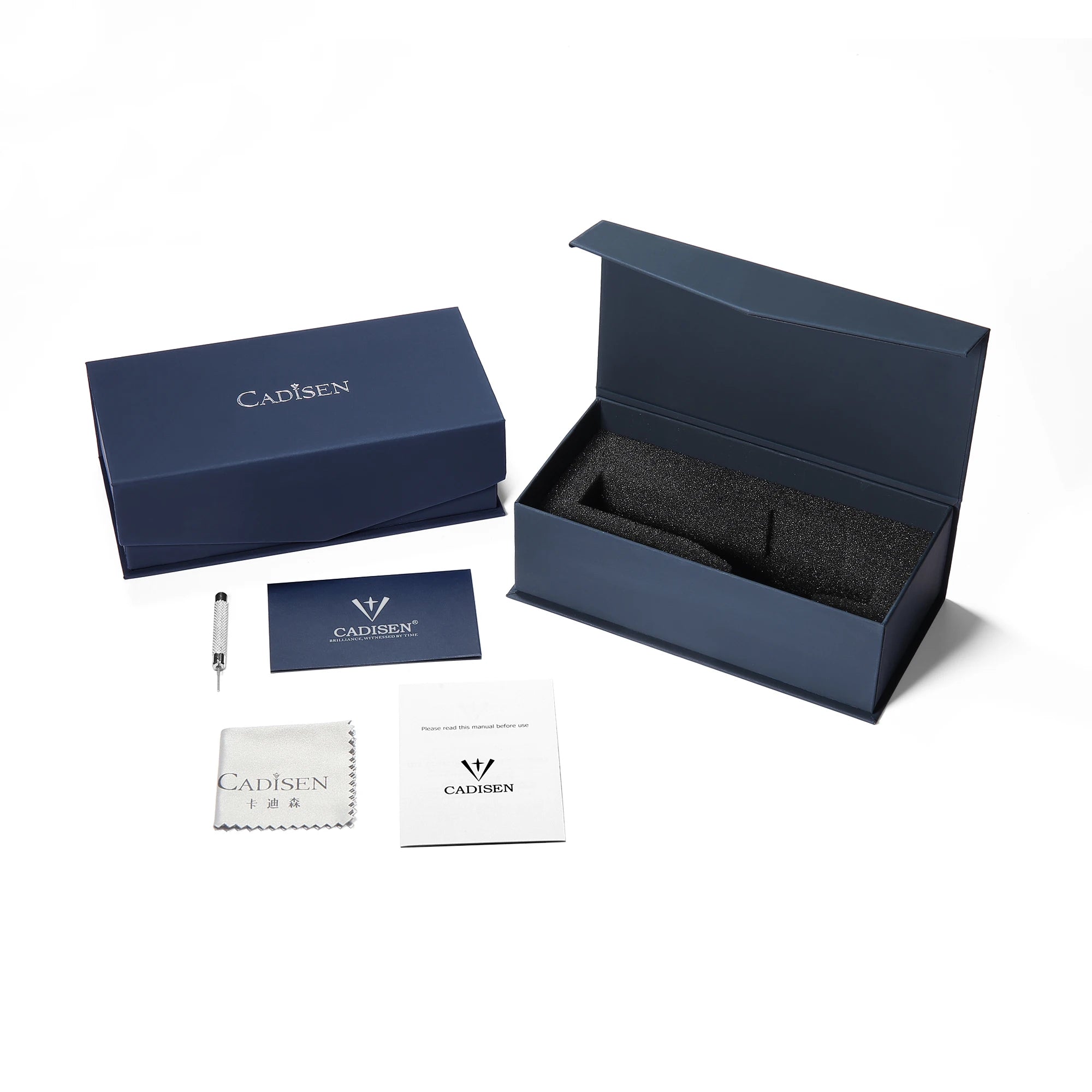 CADISEN automatisk herrklocka 40 mm – Safirglas