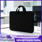XIKCU laptopväska 16 tum med frontficka och lätt design