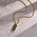 Dog Tag halsband herr – militärinspirerat hänge i rostfritt stål