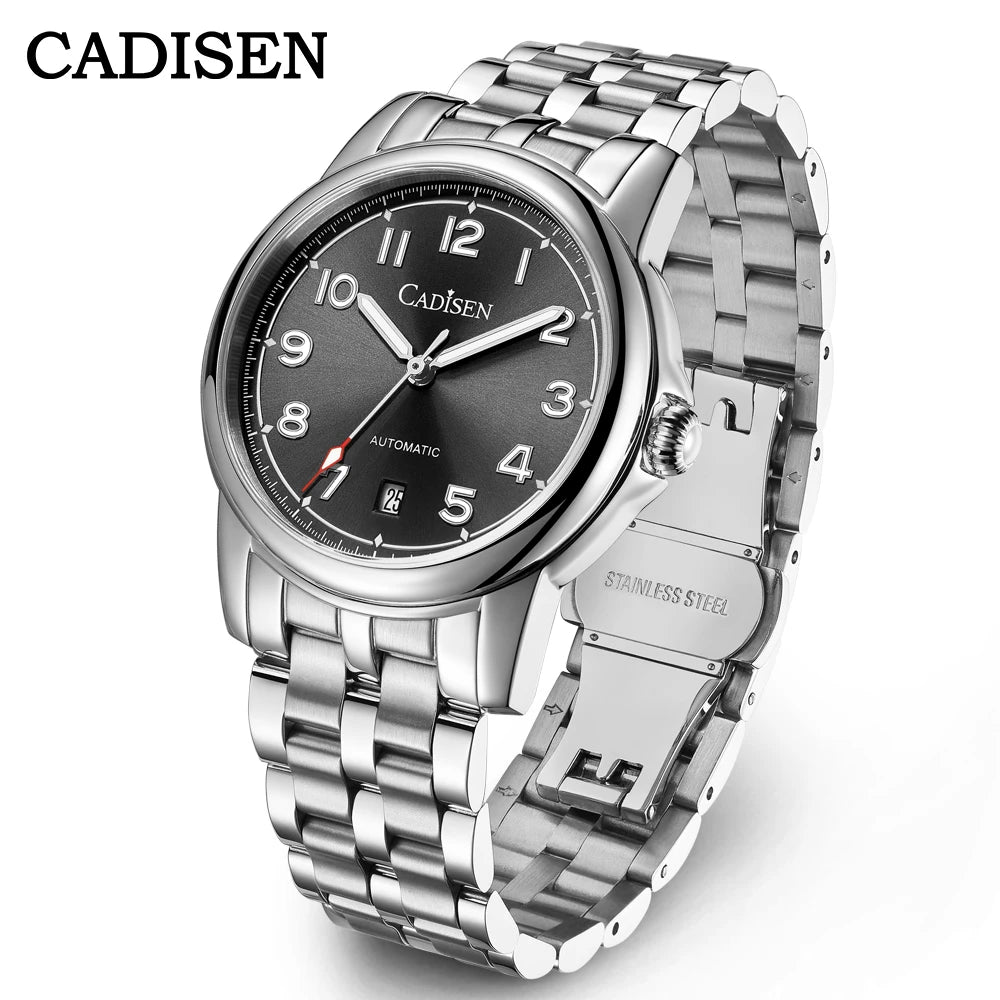 CADISEN automatisk herrklocka C8235 – Miyota 8215 & safirglas 39 mm