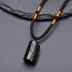 Svart turmalin halsband – naturlig sten