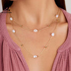 ORSA JEWELS pärlhalsband dam – barockpärlor & 925 sterlingsilver