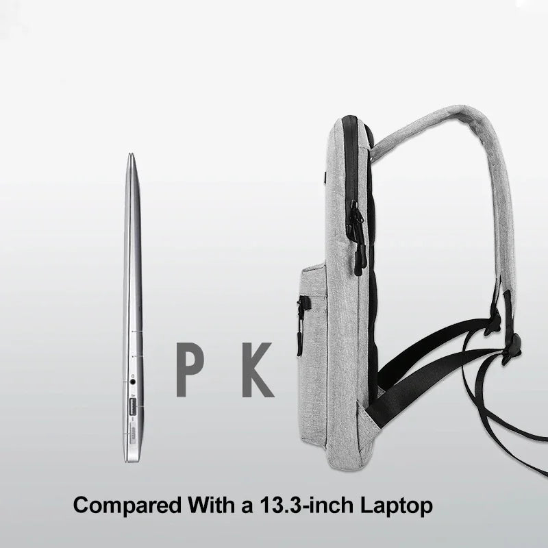 Minimalistisk ryggsäck för 13–14 tum laptop – tunn och vattentålig