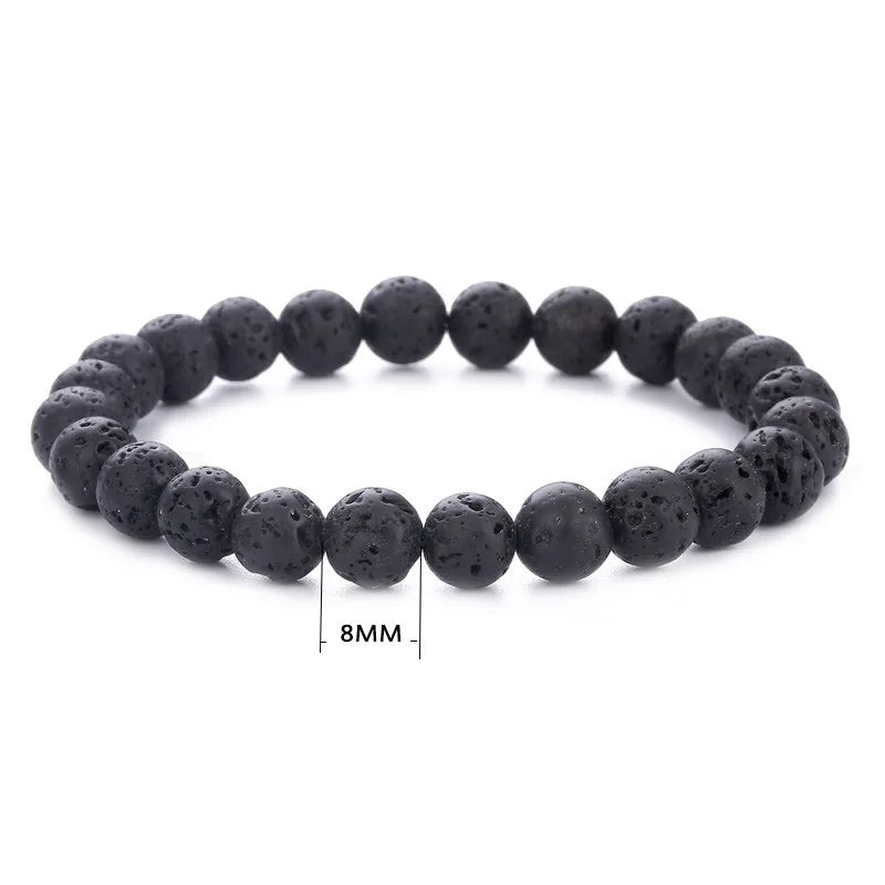 Obsidian Armband – Tigeröga & Lavasten Unisex