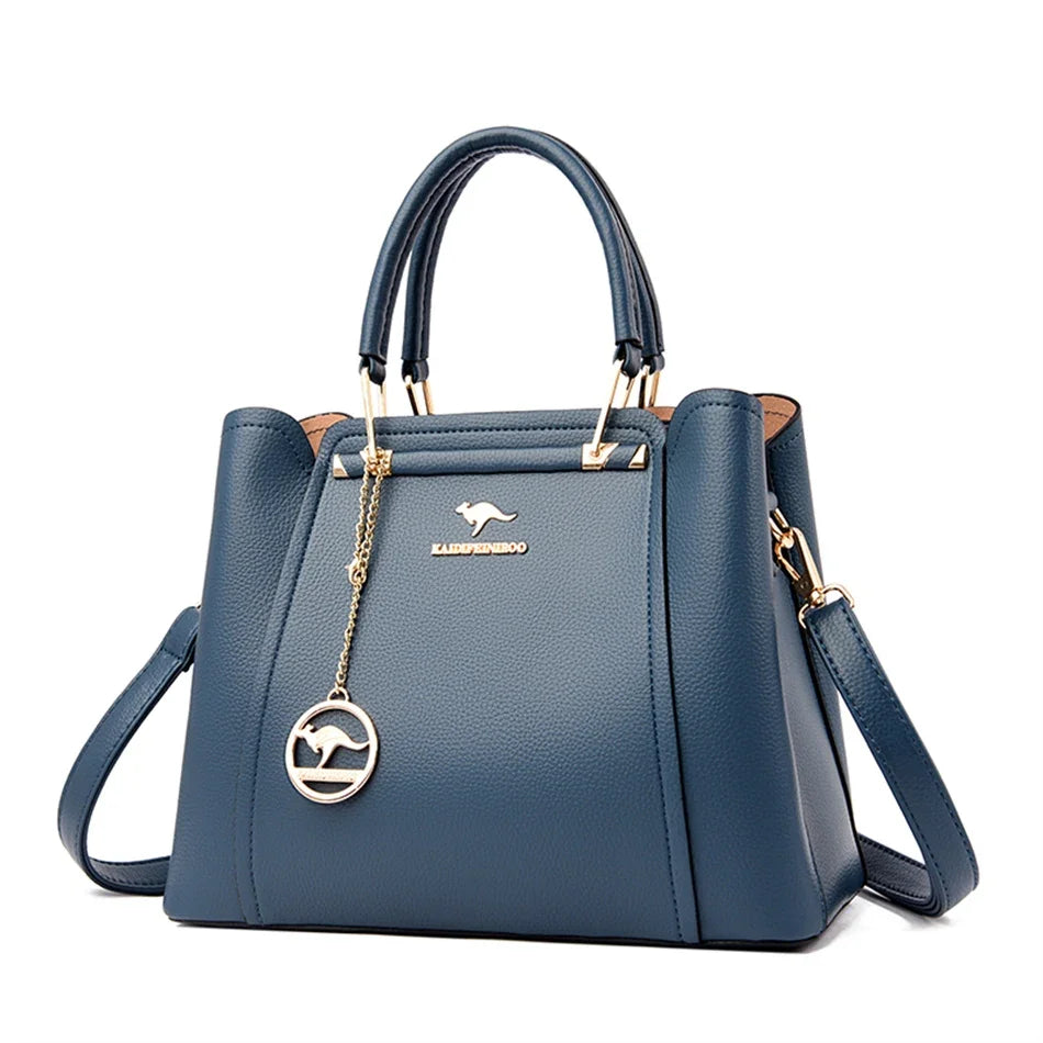 Axelväska dam 3-fack – stor shopper & crossbody