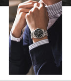 CADISEN automatisk herrklocka C8053 – safirglas & stållänk