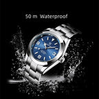 Automatisk herrklocka 41mm – klassisk design & 50m vattentät