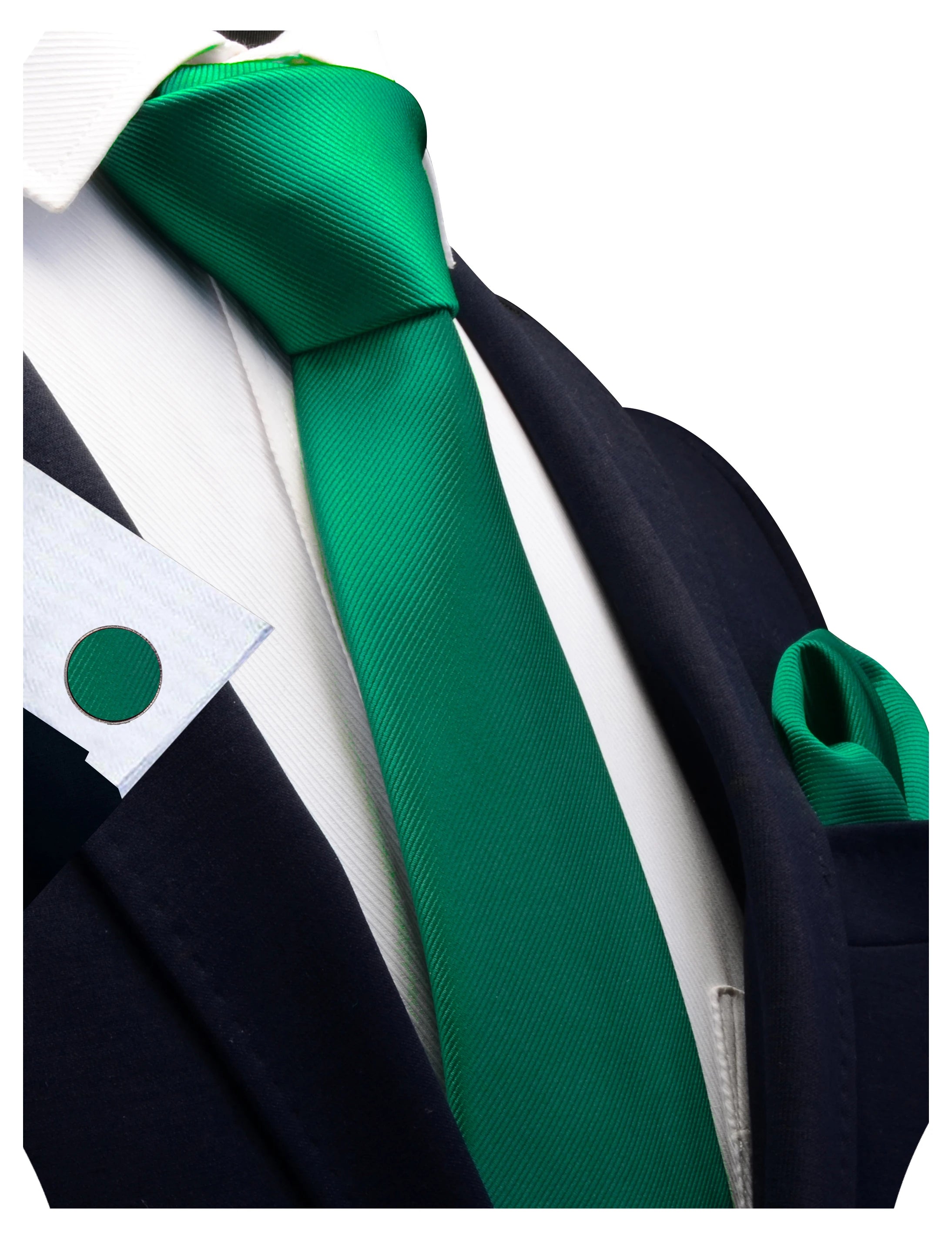 Slipsset för herr – Slips, ficknäsduk & manschettknappar