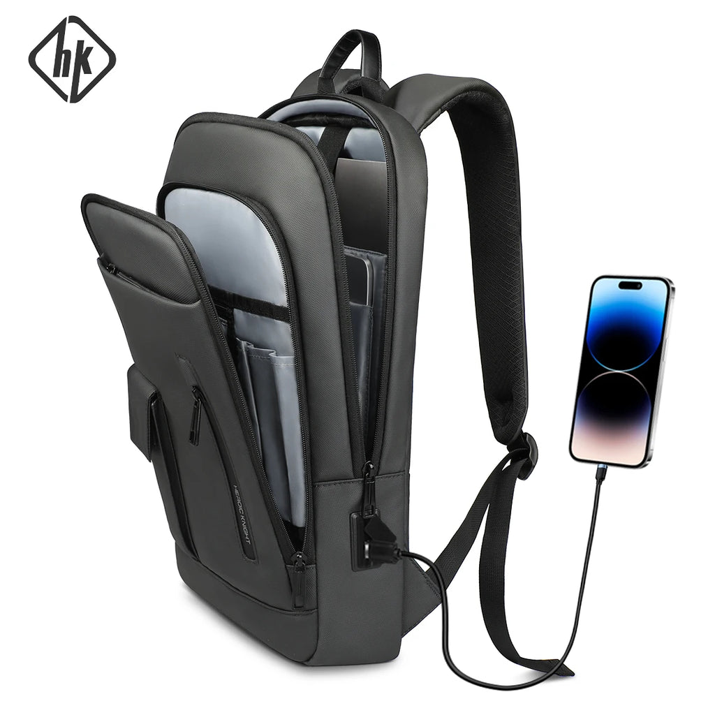 HK slim datorryggsäck 15,6–17 tum med USB-port