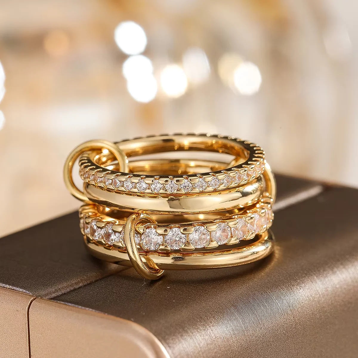 Ring dam – stapelbar flerfärgad ring
