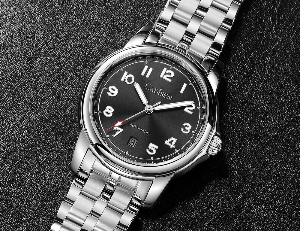 CADISEN automatisk herrklocka C8235 – Miyota 8215 & safirglas 39 mm