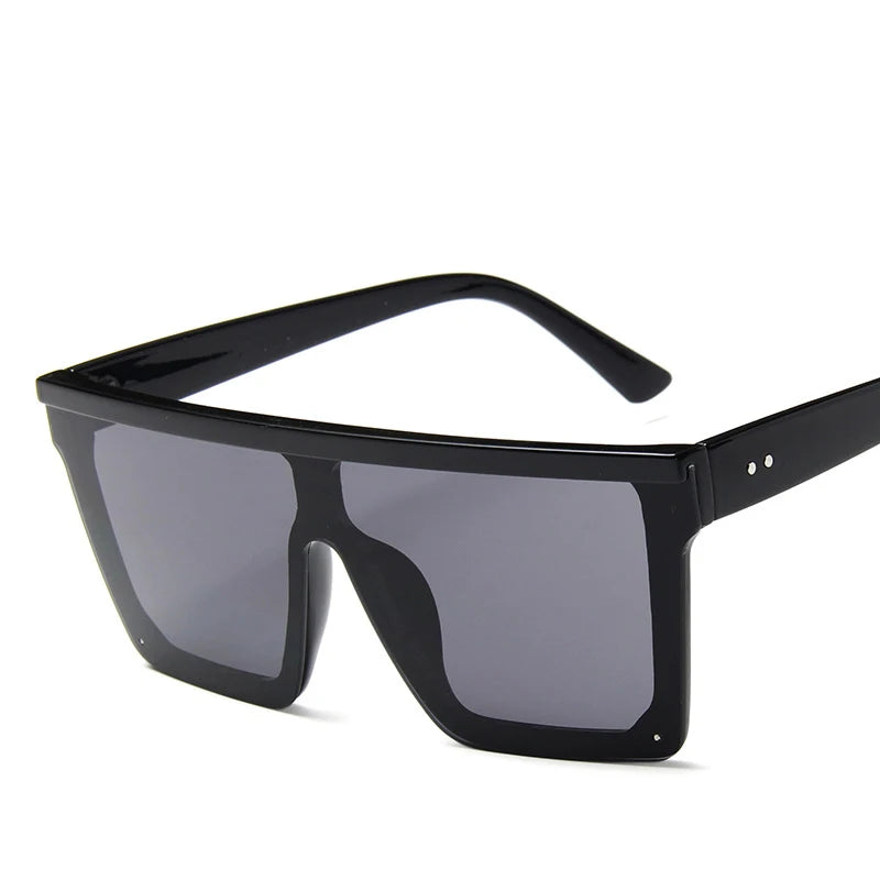 Vintage Flat Top Solglasögon – fyrkantiga UV400 shades unisex