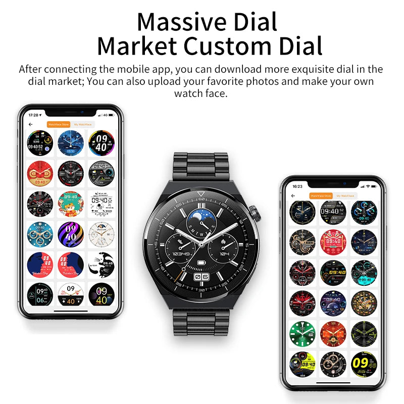 LIGE NFC Smartwatch 1.36” – AMOLED & trådlös laddning