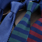 Stickad slips randig – retro stil herr
