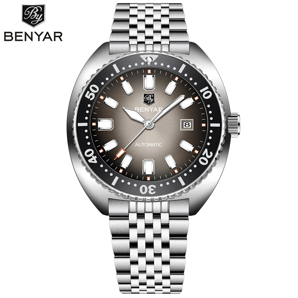 Herrklocka Benyar automatisk 42 mm – Sport & dykstil 50M