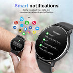LIGE Smartwatch 1.28” – Bluetooth-samtal & pulsmätning