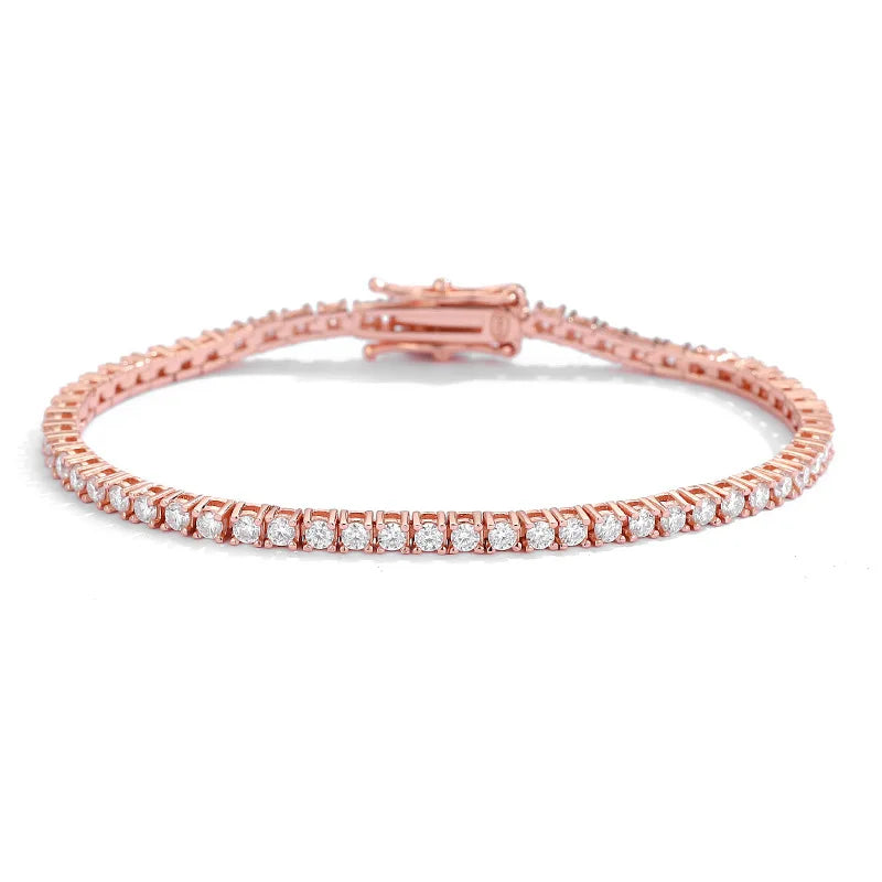 KNRIQUEN tennisarmband med moissanit – 925 sterlingsilver