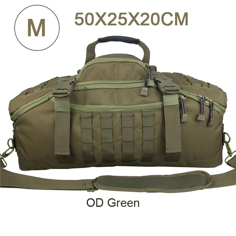 Militär duffelbag / weekendbag 80L – 3-i-1 multifunktion