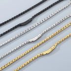 Halsband herr stål – minimalistisk kedja i rostfritt stål