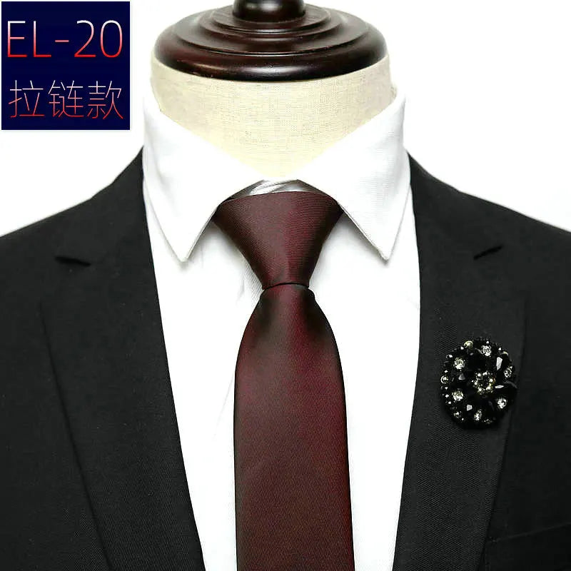 Slips med dragkedja smal – förknuten herr