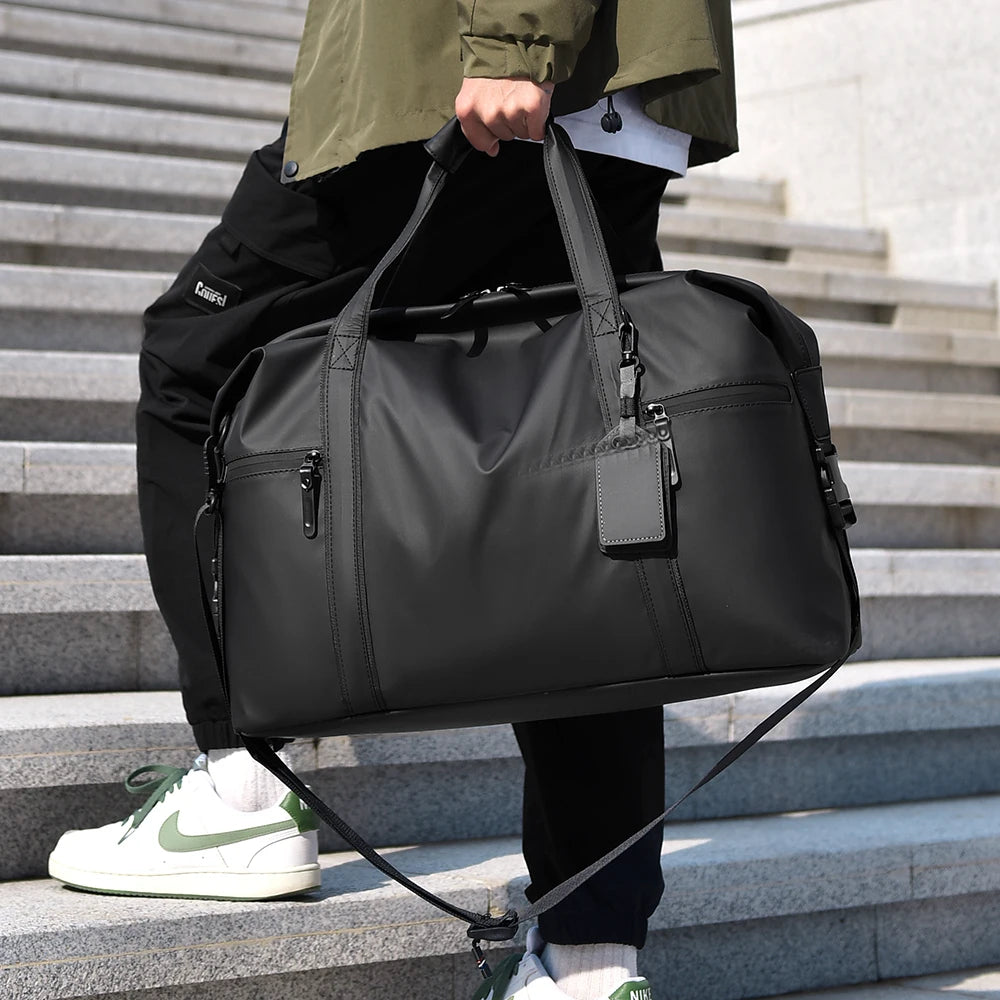 Gymväska herr – svart duffel
