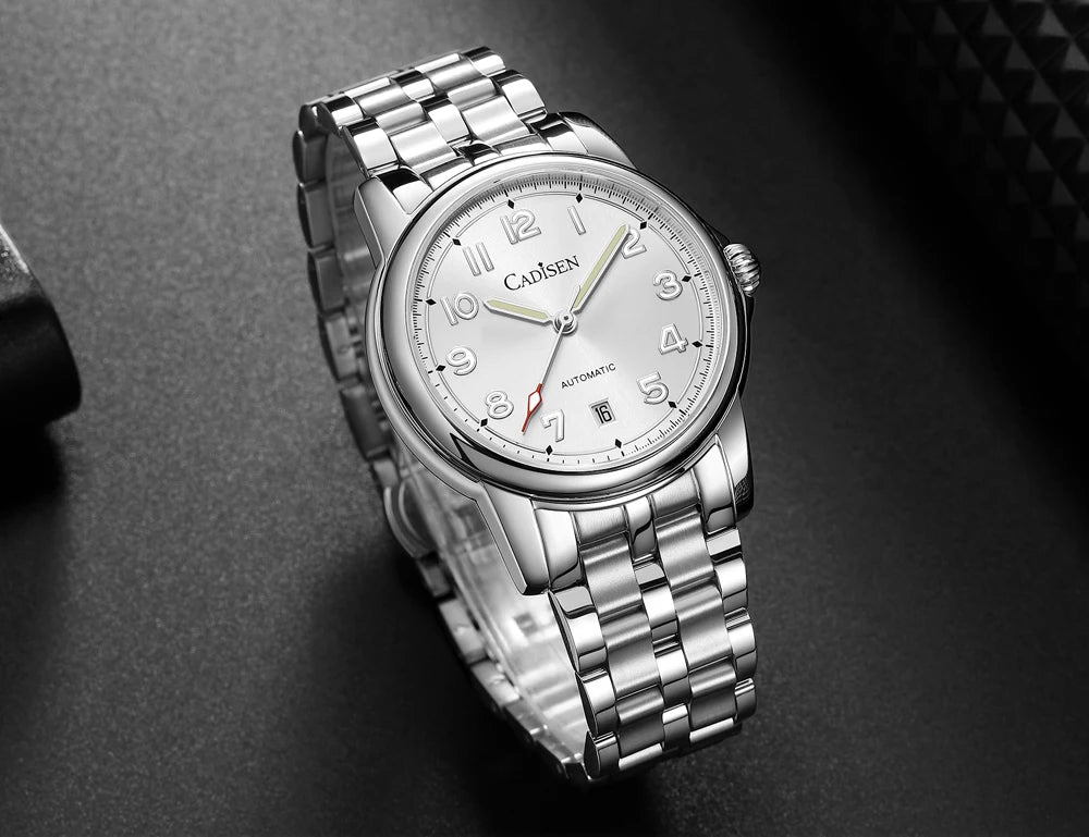CADISEN automatisk herrklocka C8235 – Miyota 8215 & safirglas 39 mm