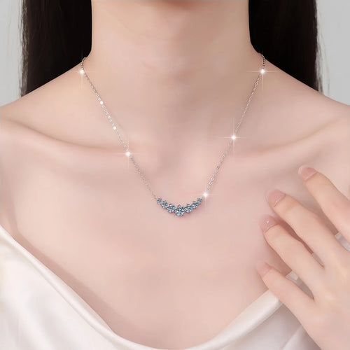 925 sterling silver halsband dam med zirkon – elegant cirkelhänge