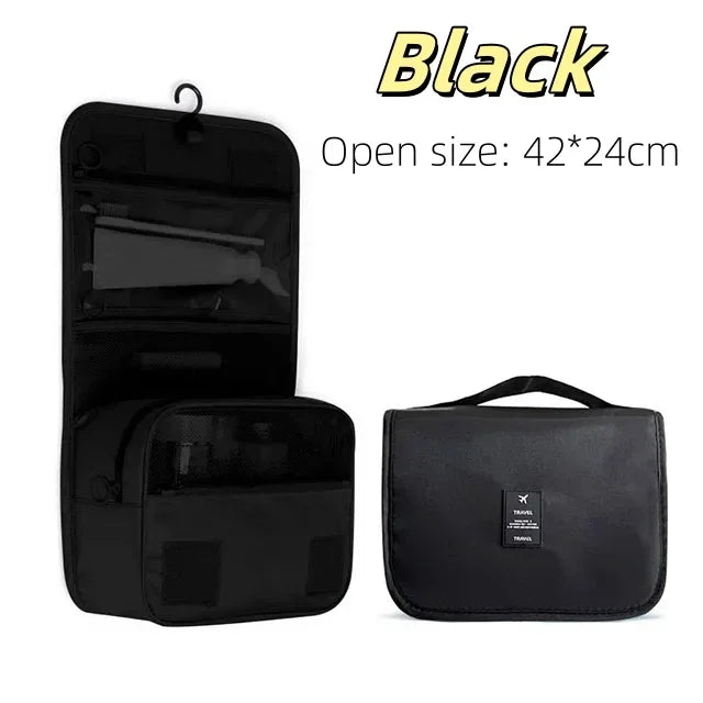 Vattentät necessär med krok – Resesmart smink- och toalettväska